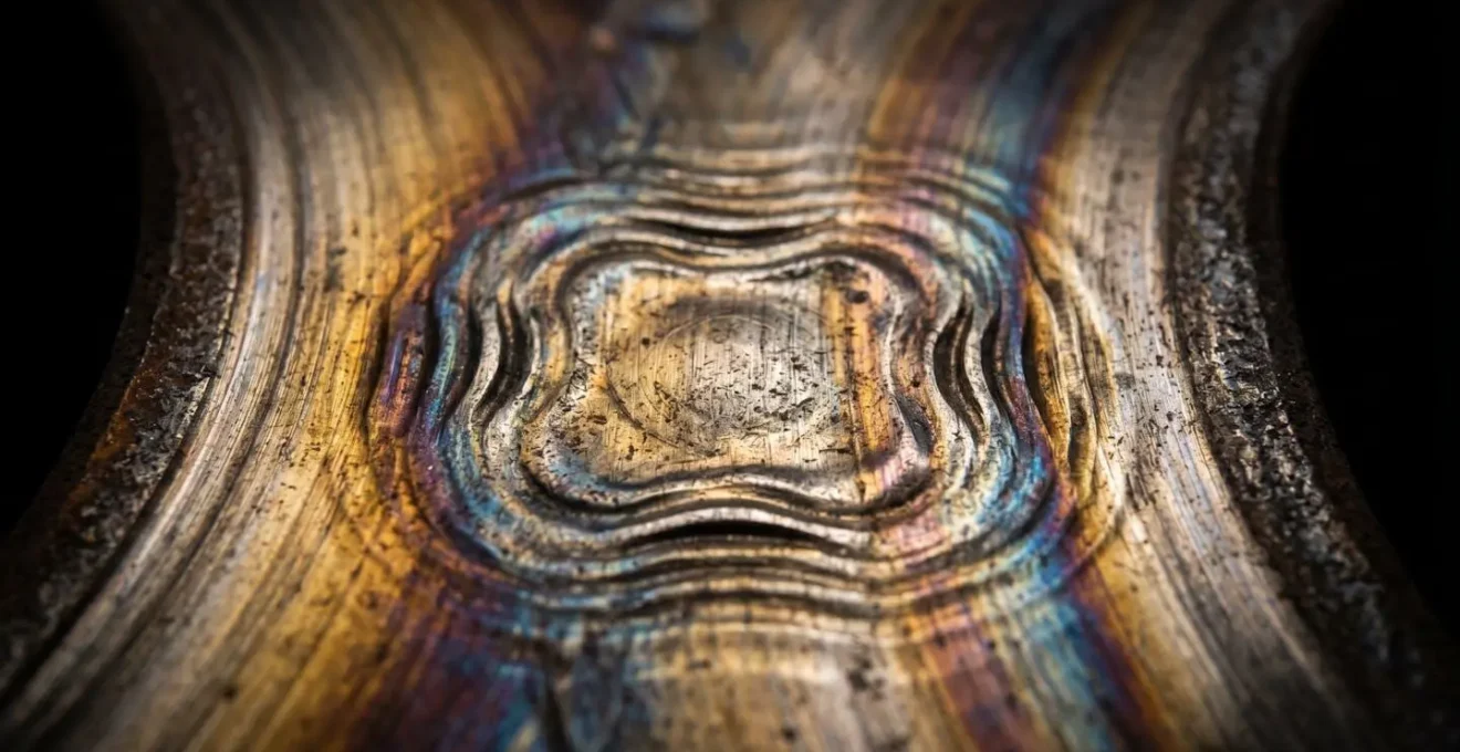 Disque de frein voilé montrant une déformation visible causant des vibrations