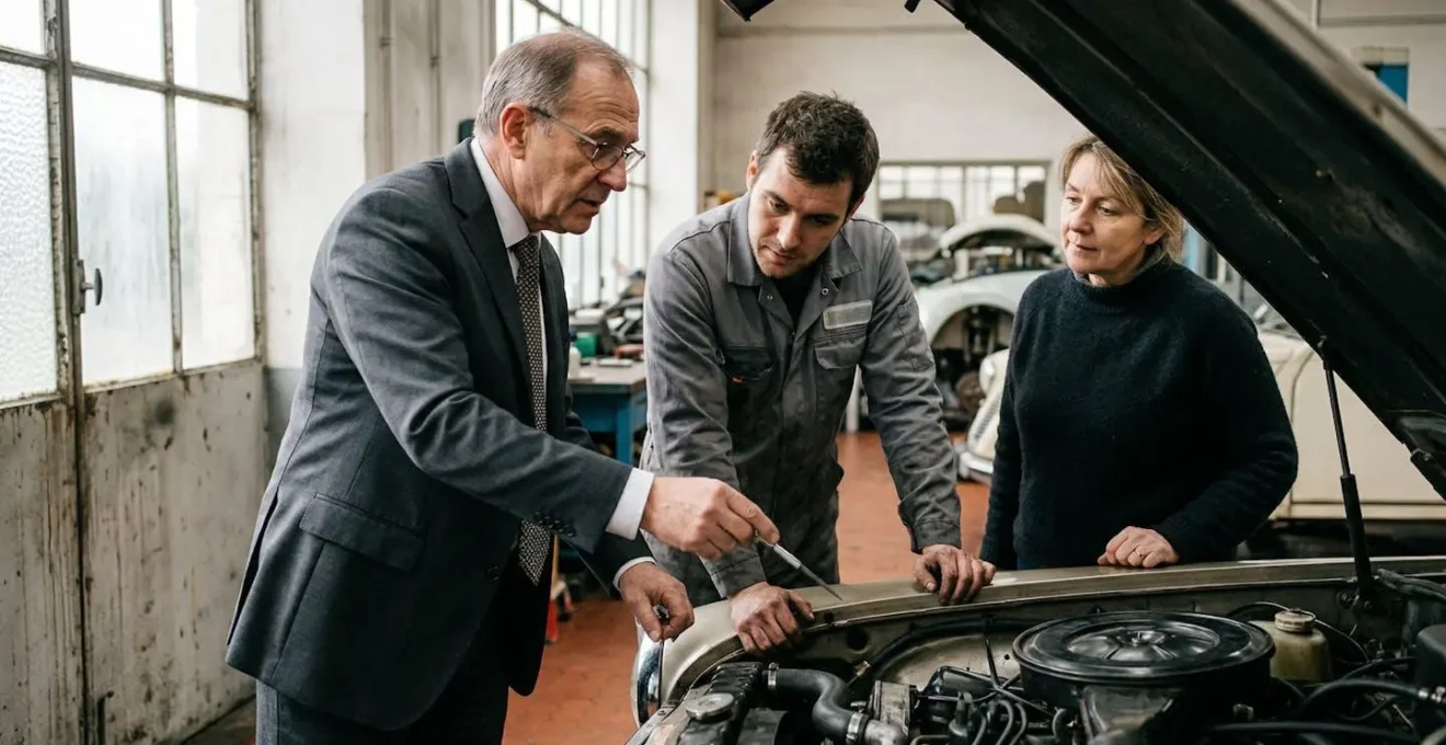 Expertise contradictoire d'un moteur par un expert agréé dans un garage français